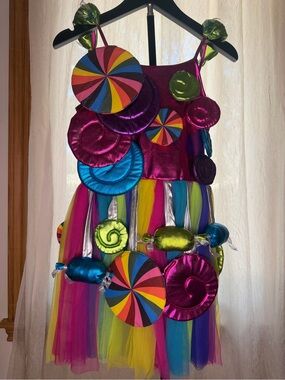 Chasing Fireflies Multicolor Candy-Themed Twirl Dress
